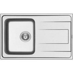 Pyramis Νεροχύτης ένθετος Alea Γυαλισμένος (79x50) 1B 1D Inox 107154501